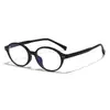 Armazón de Gafas Nerd Ultra Ligero con Forma Ovalada Tr Pequeño para Mujer, Armazón Suave para Chicas, Anti Luz Azul para Miopía, Espejo Plano de Moda