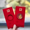 Adesivos de Telefone de Ouro Puro 999 para o Festival da Primavera, Artesanato em Metal de Envelope Vermelho de Alta Qualidade, Presentes para Reunião Anual