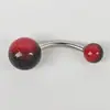 Anillo para Ombligo Nuevo Estilo Pintado Color Mate Uña para Ombligo Anillo de Ombligo Colorido Joyería de Perforación Corporal Transfronteriza Europea y Americana Venta al por Mayor