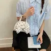 Bolsa de Mão Polca Elegante e Simples 2026 Nova Coleção Primavera/Verão Bolsa de Ombro Fofa com Laço Bolsa Transversal Ins Personalizada