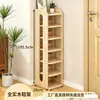 Zapatero de Madera Maciza para Entrada de Casa, Esquina Pequeña, Estrecho, Zapatero Simple de Almacenamiento Interior, Ahorrador de Espacio, Pasillo, Interior