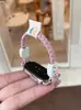 Gatinho Desenho Animado Fofo Tira Elástica Trançada Adequada para Gerações Xiaomi Mi Band 11/10/9/8