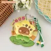 Lindo llavero de peluche con forma de tulipán de dibujos animados, colgante decorativo para mochila de niña, regalo para novia.