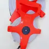 Cinta métrica de fibra 30m50m100m de plástico portátil cinta métrica de PVC estante de cinta métrica de manivela regla