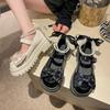 Zapatos Pequeños de Cuero Estilo Británico Mary Jane de Suela Gruesa para Mujer 2026 Nueva Moda de Primavera Correa con Hebilla de Perla Zapatos Pequeños de Cuero
