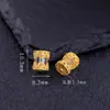 Cristal branco natural cravejado 925 prata banhado a ouro espaçadores beads acessórios ângulo cortado roda beads Amarelo Deus da Riqueza cartão de mão DIY acessórios de prata