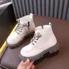 Dr. Infantil. Botas Martens 2026 Otoño/Invierno Nuevo Estilo Botas Individuales para Niña Botas de Princesa Bordadas para Niñas Botas para Bebé de Caña Media