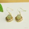 Brincos Aiyu de Jade Hetian Natural Água Clara Ganchos de Orelha de Jade Joias de Tendência Nacional Feminina Atacado Dropshipping S4051715L