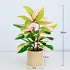 Flores Artificiais Transfronteiriças, Plantas Verdes Simuladas, Plantas de Folha em Vasos para Interior, Árvores Artificiais Decorativas Falsas, Folhas de Figo, Bonsai de Jaca