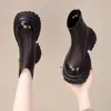 Botines de Suela Gruesa de Venta Caliente para Mujer 2026 Otoño/Invierno Nueva Llegada Botas de Caña Ancha Estilo Británico Otoño/Invierno Botas Martin con Felpa para Mujer