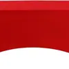 Especializado para Comercio Exterior, Fundas Elásticas para Mesas Transfronterizas para Banquetes de Bodas, Restaurantes de Lujo, Banquetes de Hotel, Decoraciones de Boda, Poliéster, Color Sólido, Forma Cuadrada