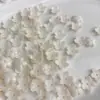 11mm estilo vintage mini flor de cinco pétalas acrílico cor sólida furo médio DIY grampo de cabelo acessório materiais