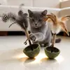 Juguete para Gatos Muñeco Oscilante Gadget de Autoentretenimiento, Bola de Hierba Gatuna, Palillo para Masticar, Juguete de Hierba Gatuna, Palo Estimulador para Gatos Venta al por Mayor