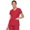 Roupa Cirúrgica Hospitalar, Roupa para Lavar as Mãos, Uniforme Profissional de Clínica, Conjunto Fino com Decote V Feminino para Estudante de Enfermagem, Dropshipping Amazon