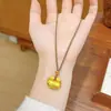 Estilo Semelhante ao Livro Vermelho Pequeno Retenção Forte de Cor Estilo Antigo Cheio Fu Novo Estilo Chinês Exquisito Retrô Versátil Nicho Elegante Moda Colar