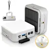 Carregador Solar Portátil para Exterior Power Bank Dobrável com Lanterna de Emergência Fonte Transfronteiriça Armazenamento de Grande Capacidade Fonte de Alimentação