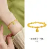 Pulsera de la Fortuna con Forma de Calabaza de Plata de Ley S925 para Mujer, Nueva Moda Estilo Chino Pulsera Exquisita con Sensación de Alta Gama, Regalo para Novia