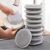 Paño de alambre de acero para lavar platos no se pega al aceite y no se cae bola grande de alambre de acero especial para cocina trapo de alambre plateado esponja de doble cara para lavar platos