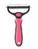 Suministros para Mascotas Gato y Perro Acero Inoxidable Peine de Doble Cara para Quitar el Pelo Tijeras Cepillo para Quitar el Pelo Flotante Peine para Desenredar Mascotas