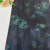 Tela Estampada de Seda Xiangyun 100% Rayón Floral Estilo Nacional, Tela Decorativa para Qipao de Mujer, Bufanda, Chal, Tela Floral en Stock