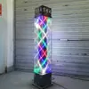 Salão de cabeleireiro transformando piso claro LED externo à prova d'água sinal de salão de beleza luz de vidro colorido caixa de luz para salão de beleza estilo americano