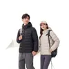 Chaqueta de plumón de ganso con capucha de lujo ligero para hombre, abrigo cálido de invierno grueso para exteriores, plegable, chaqueta de plumón unisex