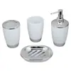 Accesorios de Baño Kit de Baño Vaso para Enjuague Bucal Juego de Seis Piezas Artículos de Tocador Soporte para Cepillo de Dientes Juego de Baño