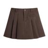 Saia Plissada Coreana de Cintura Alta para Mulheres Gordas mm no Outono e Inverno Tamanho Plus Versátil Look Emagrecedor Anti-Exposição Saia A-Line 65188