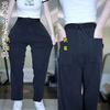 Jeans casuais de seda gelada fina de verão para homens, soltos, retos, marca de moda, lyocell tencel, calças respiráveis para negócios