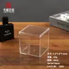 Caixa Transparente Plástico Acrílico Quadrada com Tampa e Base para Guardar Doces, Miniaturas e Embalagem para Exibição de Presentes