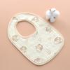 Toalha de Saliva para Bebê Gaze de Seis Camadas Babador em Forma de U Suprimentos Maternos e Infantis para Bebê Babador Infantil Algodão Puro Estilo de Pescoço Algodão Puro