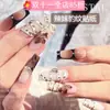 Pegatinas para Uñas con Estampado de Leopardo Sexy en Relieve Zm Nuevo Color Maillard de Celebridad de Internet Parches Personalizados para Uñas Otoño