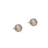 Pendientes Geométricos Minimalistas Super Elegantes con Piedra Ojo de Gato para Mujer, Pendientes de Moda Elegantes Estilo Ins, Apilables y Elegantes Accesorios para Orejas