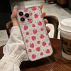 Funda popular estilo dulce de fresa en forma de corazón para iPhone 18 todo incluido, 17pro con recortes precisos, funda protectora antigolpes