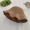 Chapéu de Pescador Versátil em Renda Tecida Estilo Japonês para Viagens de Verão, Chapéu de Sol Pequeno Respirável, Chapéu de Proteção Solar, Chapéu de Pescador