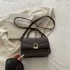 Moda Casual Alta Qualidade Liso Simples Bolsa Feminina 2026 Outono Novo Pequena Quadrada Bolsa Transversal Ombro Único