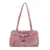 Bolso pequeño cuadrado de estilo coreano popular para mujer este año 2026 verano nuevo de color sólido texturizado de un solo hombro para el trabajo bolso de axila