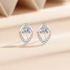 Pendientes de gota de plata pura S999 para mujer, aretes de diamantes de lujo con luz otoñal, estilo nicho, tendencia 2023, nuevos aretes al por mayor