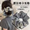 Goma para el pelo de encaje francés, un accesorio para el cabello de alta gama para mujer, perfecto para crear un moño o una cola de caballo elegante. Es un coletero delicado y elegante, disponible en tamaño grande