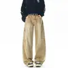 Jeans Estilo Workwear Masculino Novo Outono 2026, Calças Masculinas Retas Estilo Americano, Calças Masculinas de Marca Tendência