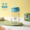 Mingxia Glass Taza de Té Espesa de Borosilicato Hecha a Medida Taza de Agua de Doble Capa Portátil Regalo para el Hogar y la Oficina