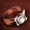 Anillo elegante para hombre europeo y americano 2 quilates anillo de diamantes elegante para hombre personalidad guapo negocio dominante anillo de caballero