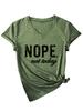 Verano Ebay Nueva Estación Independiente Casual Elegante Moda No Hoy Camiseta de Manga Corta con Cuello en V para Mujer