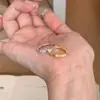Novo Estilo Chinês Estilo Antigo Vintage Fio Puxado Anel de Bambu Luz Anel de Dedo Para Superfície Forjada Artesanato Avançado de Fio Puxado