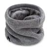Cachecol de Inverno para Homens e Mulheres, Forrado com Fleece e Espessado, Gola de Tricô Versátil para Ciclismo ao Ar Livre, Quente e Versátil