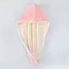 Touca de Banho Touca para Cabelo Seco para Mulheres Atacado Camada Dupla Espessada Absorvente Toalha de Cabeça Bicolor Dupla Face Touca de Banho para Enxugar o Cabelo