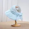 Sombrero de Sol de Nuevo Estilo con Lazo Femenino para Mujeres, Sombrero de Sol de Verano Abierto con Ala Ancha que Hace que la Cara Parezca Más Pequeña, Elegante Sombrero de Pescador