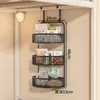 Almacenamiento de gran capacidad para montaje en pared sin taladro para dormitorios, adecuado para empleados, estudiantes e inquilinos; cesta colgante para usar junto a la cama