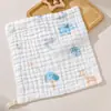 Toalha Quadrada Pequena de Algodão Puro, Toalha Personalizada com Rosto de Bebê, Toalha de Gaze Super Macia e Absorvente, Paninho de Baba para Bebê, Toalha Quadrada 100% Algodão