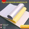 Papel Etiqueta Autoadesiva A4 Brilhante Papel para Escrita Fosco Pp Papel Sintético Branco Papel para Impressão de Etiquetas à Prova d'Água